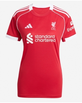 Liverpool Maglia Gara Casa Repliche 2025-26 Donna Maniche Corte